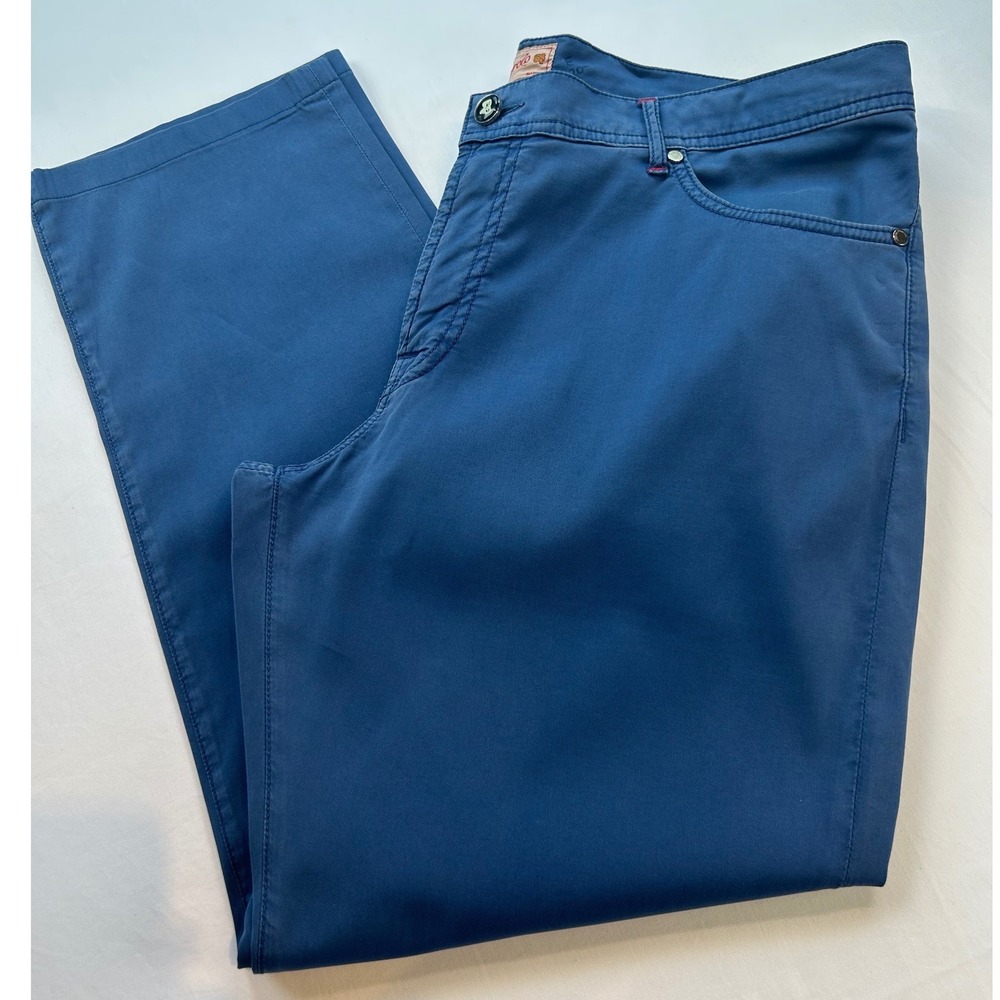 Marco Pescarolo Napoli Chino Pants Men 54 Blue Merano M18 Cotton Blend Italy